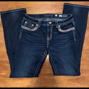 Miss Me Jeans. Mid Rise Boot Cut. Size 31
